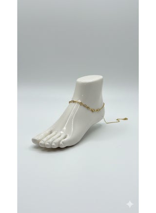 Elegant Anti-Tarnish Gold Plated Stainless Steel Anklet, High-Polish